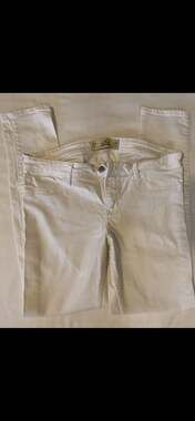 Hollister Super Skinny White Denim Jeans Size 11R W30 L31